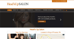 Desktop Screenshot of headsupsalonkop.com